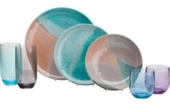 Juego De Vajilla Dunas Y Mar De Flamefield 12 Pzas. -Cocina Suministros Tienda 260335 1856550