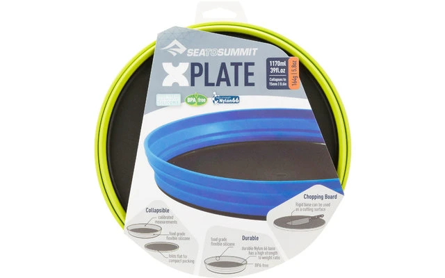 Sea To Summit X-Plate Plato Hondo Plegable 1.170 Ml Gris Claro 4 Sea To Summit X-Plate Plato Hondo Plegable 1.170 Ml Gris Claro - Imagen 2