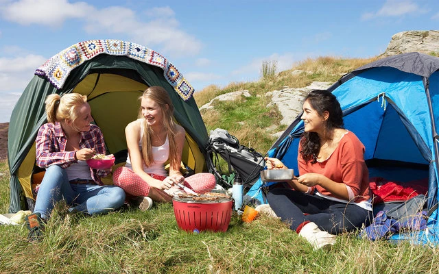 LotusGrill S Parrilla De Carbón / Mesa Con Bolsa De Transporte Azul Profundo Naranja Mandarina 4 LotusGrill S Parrilla De Carbón / Mesa Con Bolsa De Transporte Azul Profundo Naranja Mandarina - Imagen 2
