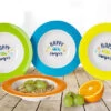 Juego De Platos Hondos De Melamina Berger Happy Camper 4pcs. -Cocina Suministros Tienda 333518 2618072