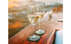 Copas De Champán Magnéticas Silwy 250 Ml Incl. Posavasos Juego De 2