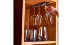 Silwy Barra De Metal De 25 Cm Con Revestimiento De Cuero Azul -Cocina Suministros Tienda 336500 2618273