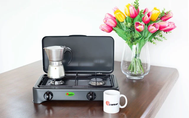 Estufa De Gas CF Parker De 2 Fuegos Con Fusible De Encendido Antracita 6 Estufa De Gas CF Parker De 2 Fuegos Con Fusible De Encendido Antracita - Imagen 4