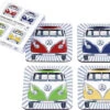 VW Collection T1 Bus Coaster Set De 4 Colores -Cocina Suministros Tienda 413760 2992431