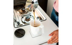 Taza De Café Magnética Silwy Con Tapa Incl. Almohadilla Metálica De Nano Gel -Cocina Suministros Tienda 435273 3100857