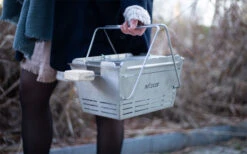 Parrilla De Carbón De Acero Inoxidable Extensible Knister Premium Con Pincho Incluido -Cocina Suministros Tienda 441690 3120962