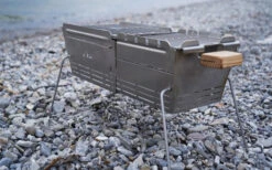 Parrilla De Carbón De Acero Inoxidable Extensible Knister Premium Con Pincho Incluido -Cocina Suministros Tienda 441693 3120968