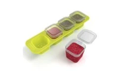 Rotho Domino Mini Cajas De Congelación Verde Lima