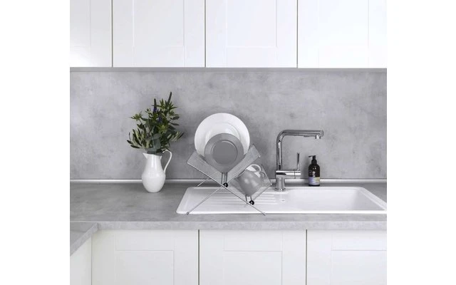 Wenko Dish Drainer Duo Cromado 4 Wenko Dish Drainer Duo Cromado - Imagen 2