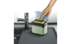 Dispensador De Jabón Metaltex Sponge-Tex 0,75 Litros Gris -Cocina Suministros Tienda 497297 3340683