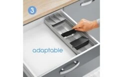 Colector De Cubiertos Metaltex Uni-Fit Gris -Cocina Suministros Tienda 497549 3346485