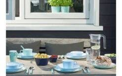 Taza Mepal Flow Cappuccino 375 Ml Azul Nórdico -Cocina Suministros Tienda 501905 3440511