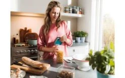 Tarro Rectangular Mepal Omnia 700 Ml Negro -Cocina Suministros Tienda 502577 3435339