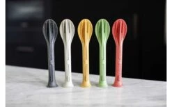 Koziol Klikk Juego De Cubiertos De Bolsillo 3 Piezas Gris Ceniza -Cocina Suministros Tienda 502955 3431277