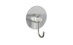 Wenko Static-Loc Gancho De Pared De Níquel Óptica De Acero Inoxidable Juego De 4