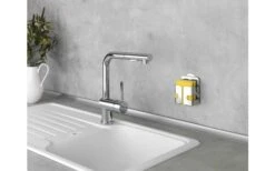 Wenko Turbo-Loc Soporte De Esponja De Acero Inoxidable, Fijación Sin Taladrar -Cocina Suministros Tienda 516854 3543944