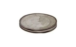 Plato De Desayuno Bo-Camp Halo 4 Piezas Beige -Cocina Suministros Tienda 540337 3653473