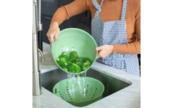 Koziol Colador Palsby Escurridor Naturaleza Hoja Verde -Cocina Suministros Tienda 590459 4297379