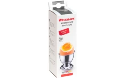 Westmark 4 Hueveras Con Pie De Acero Inoxidable -Cocina Suministros Tienda 613647 4441595