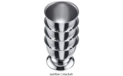 Westmark 4 Hueveras Con Pie De Acero Inoxidable -Cocina Suministros Tienda 613651 4441607