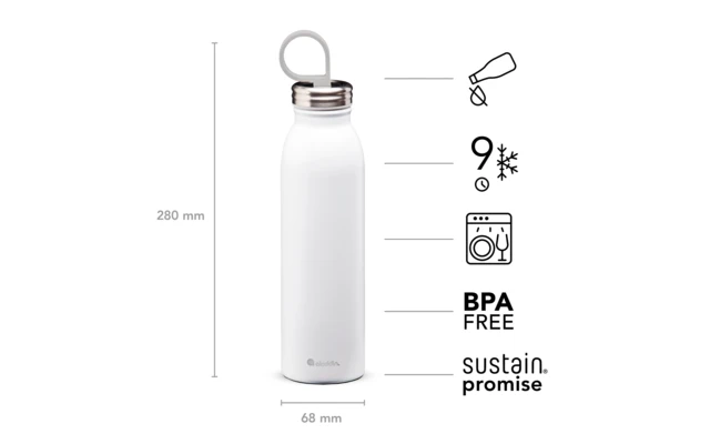 Taza De Acero Inoxidable Aislante Aladdin Chilled Thermavac De 0,55 Litros, Negra 6 Taza De Acero Inoxidable Aislante Aladdin Chilled Thermavac De 0,55 Litros, Negra - Imagen 4