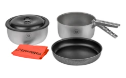 Juego De Ollas Y Sartenes De Camping Trangia Tundra III De 3 Piezas Antiadherentes -Cocina Suministros Tienda 653124 4554231