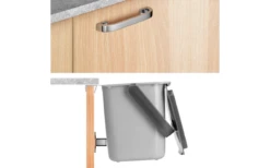 Papelera Metaltex Gris -Cocina Suministros Tienda 737120 4966172