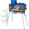 Parrilla De Gas Portátil De 3 Quemadores Berger 30 Mbar -Cocina Suministros Tienda 785078 5177627